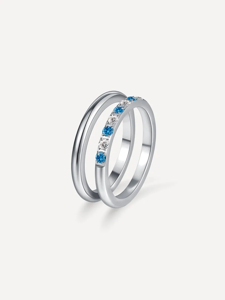 Sea and Sky Horizon Duo Ring