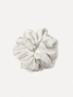 Serene Flow White Scrunchie