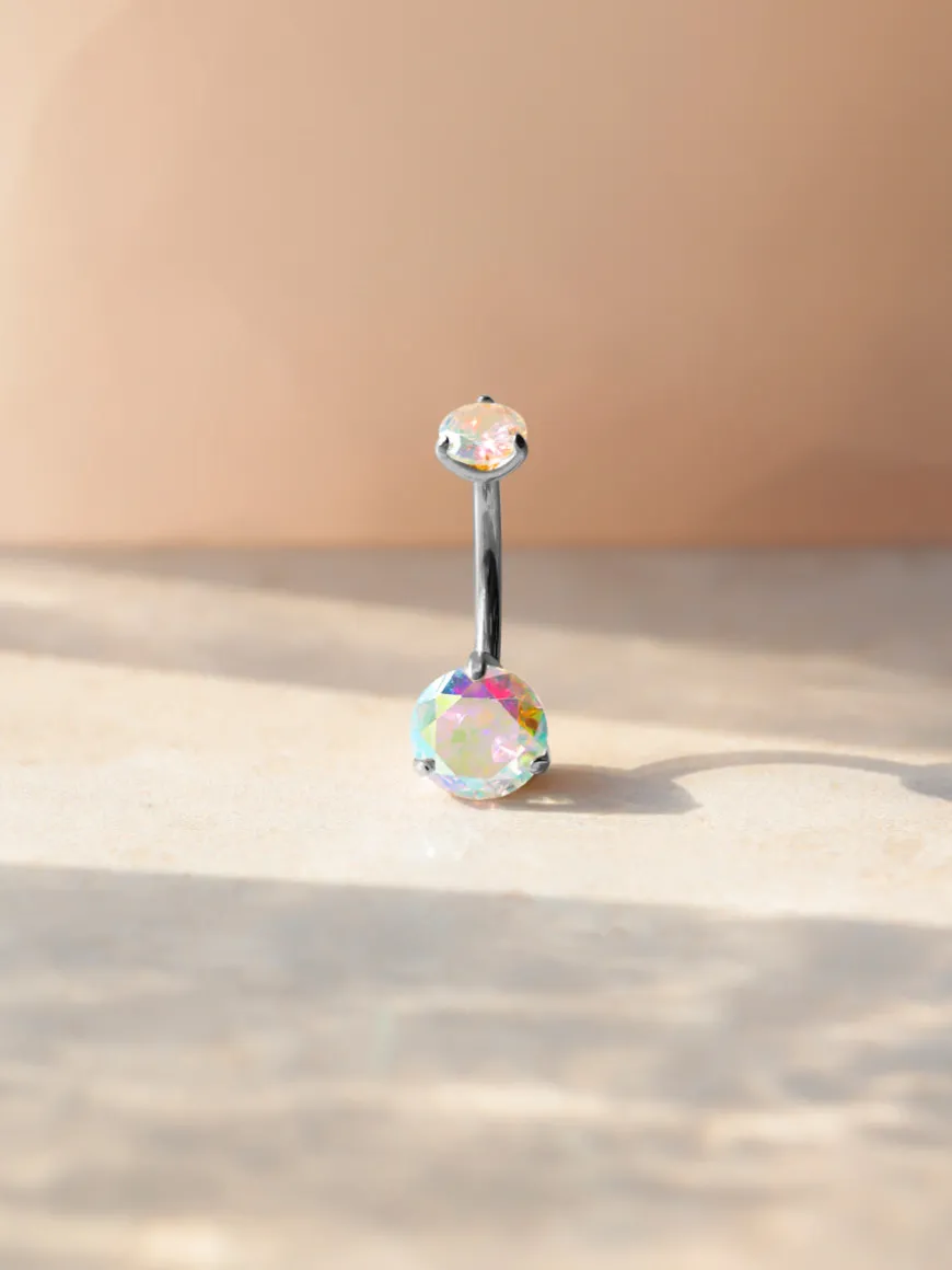Serene Glow Rainbow Titan Bauchnabelpiercing