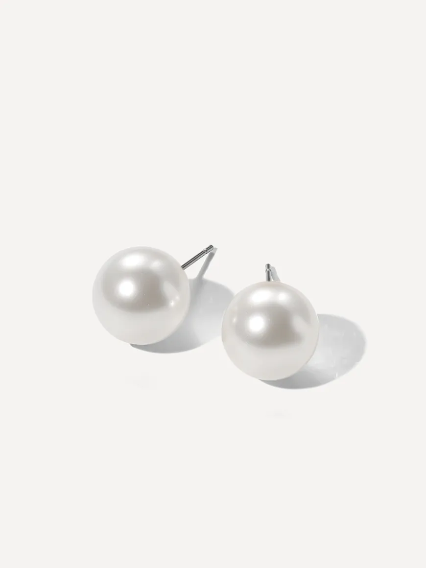 Serene Pearl White Ohrringe