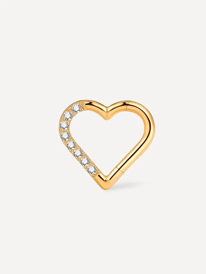 Shine Heart Titan Piercing