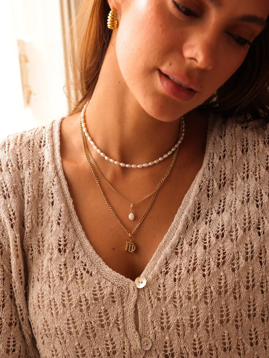 Shining Birth Opal Ketten-Charm