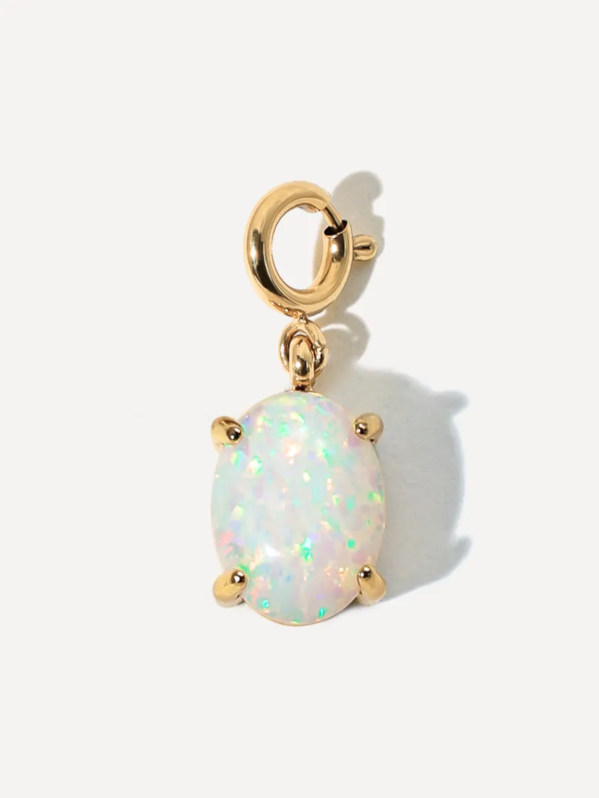 Shining Birth Opal Ketten-Charm