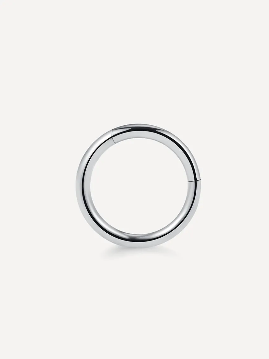 Simple Hoop Titan Piercing