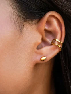 Simple Oval Ohrringe