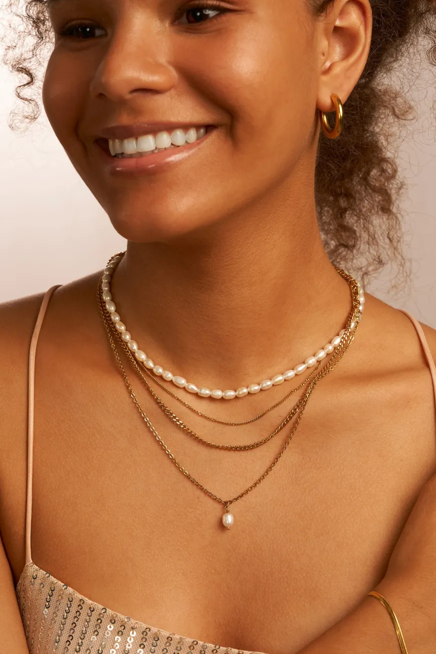 Simple Pearl Pendant Kette