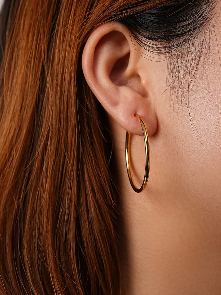 Slim Hoop Large Ohrringe
