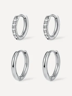 Slim & Shine Hoops Ohrringe Set