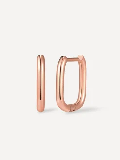 Small Square Hoop Ohrringe