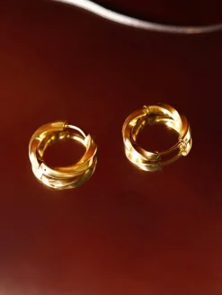 Small Twist Hoop Ohrringe