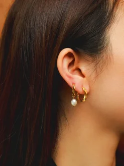 Small Twist Hoop Ohrringe