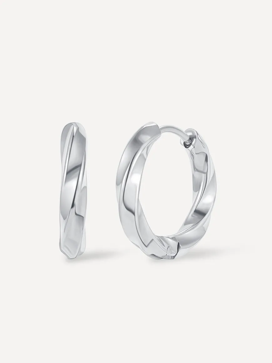 Small Twist Hoop Ohrringe
