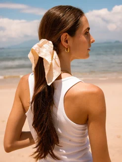 Soft Grace Beige Scrunchie