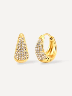 Sparkling Hoop Medium Ohrringe