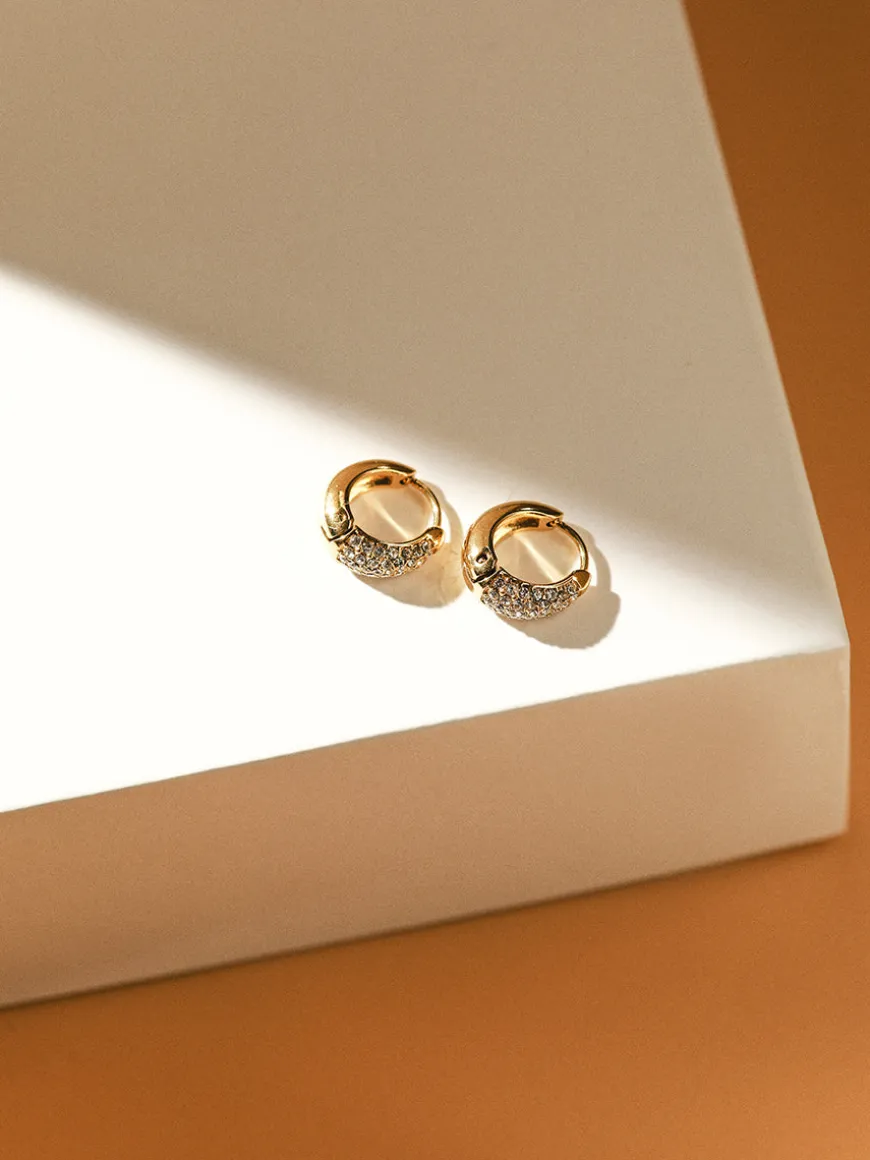 Sparkling Hoop Small Ohrringe
