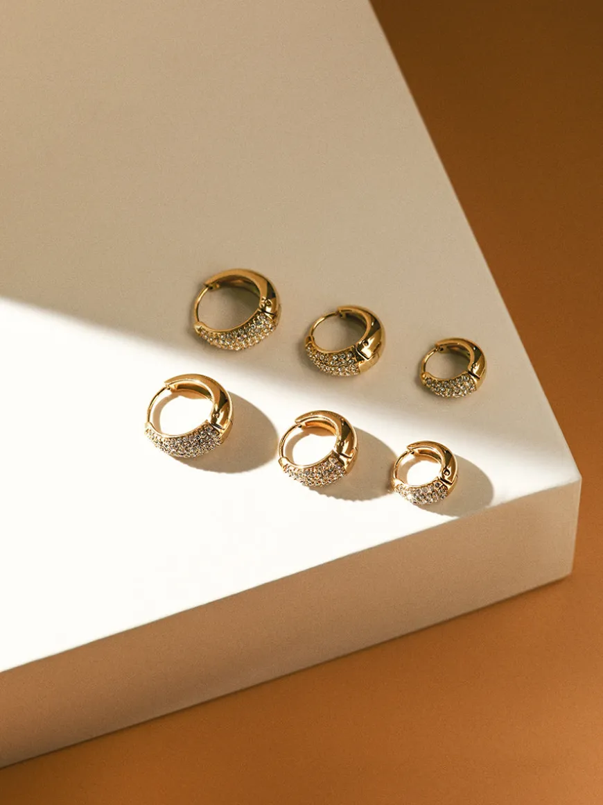 Sparkling Hoop Small Ohrringe