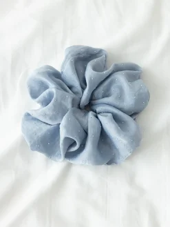 Sparkling Joy Blue Scrunchie