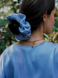 Sparkling Joy Blue Scrunchie
