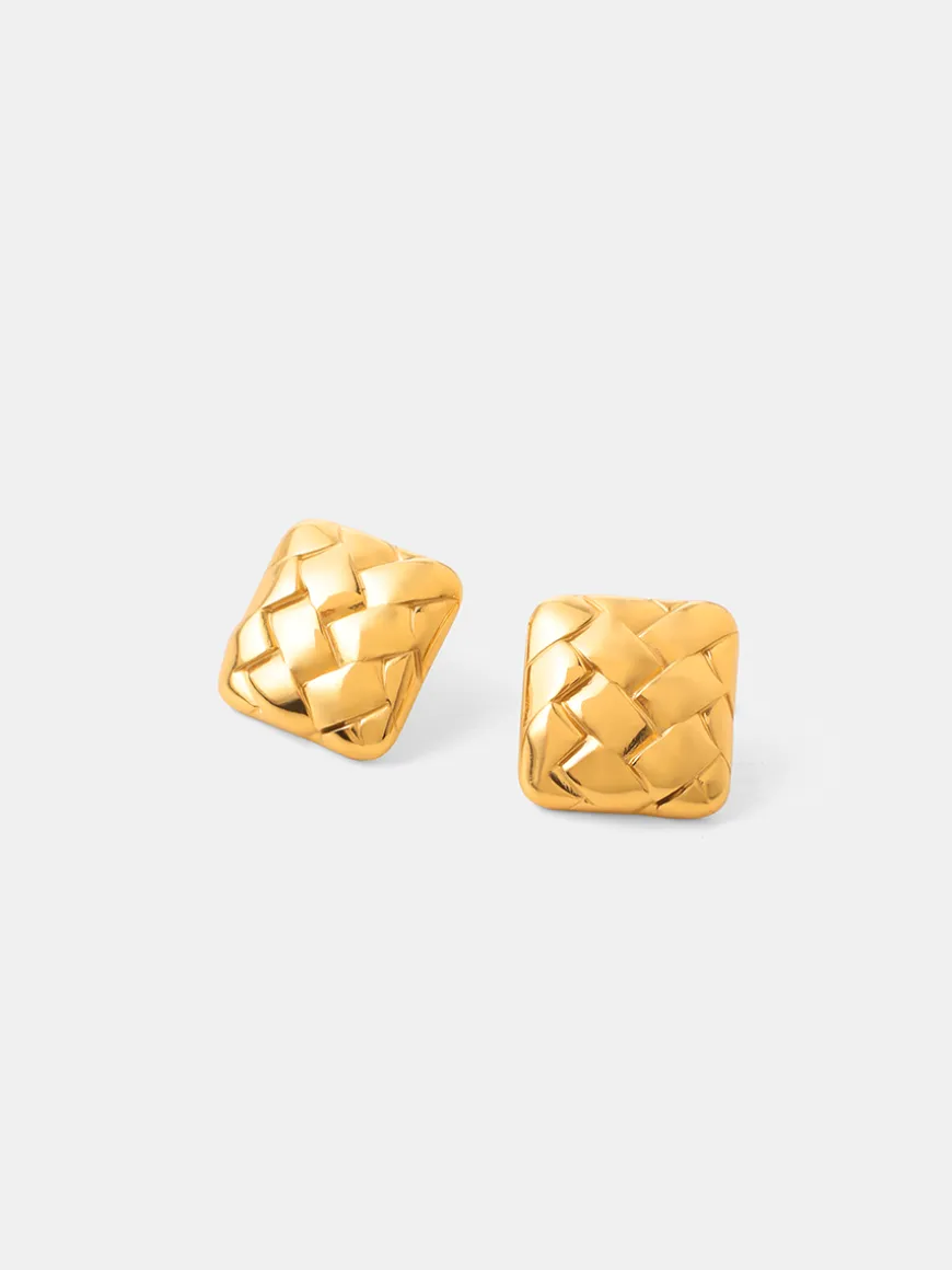Square Weave Ohrringe