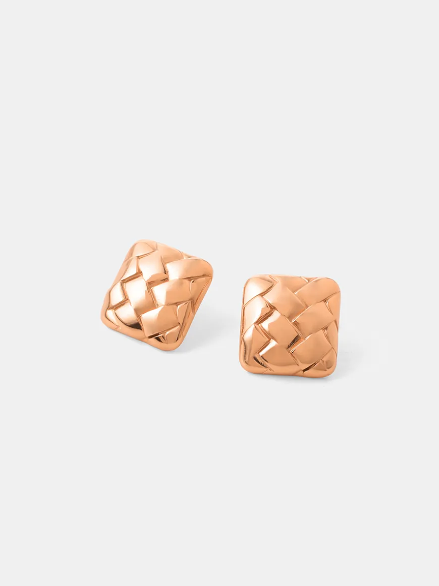 Square Weave Ohrringe
