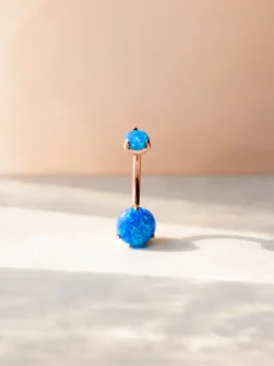 Stellar Whisper Blue Titan Bauchnabelpiercing