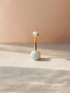 Stellar Whisper White Titan Bauchnabelpiercing