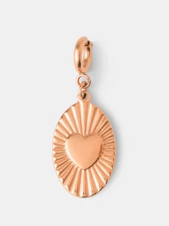 Sunburst Heart Ketten-Charm