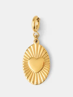 Sunburst Heart Ketten-Charm