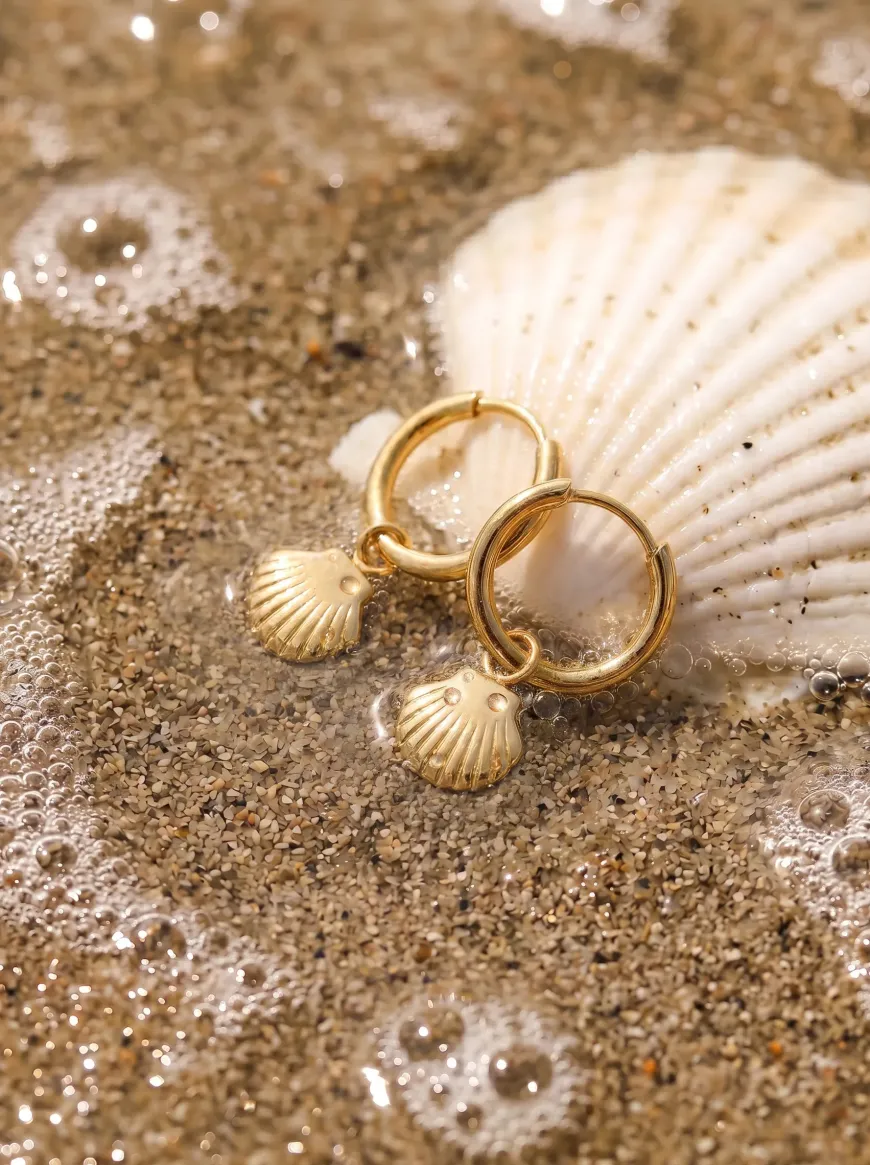 Sunlit Shell Ohrringe