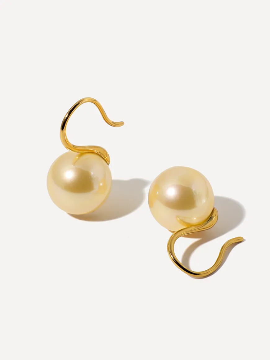Sway Pearl Champagne Ohrringe