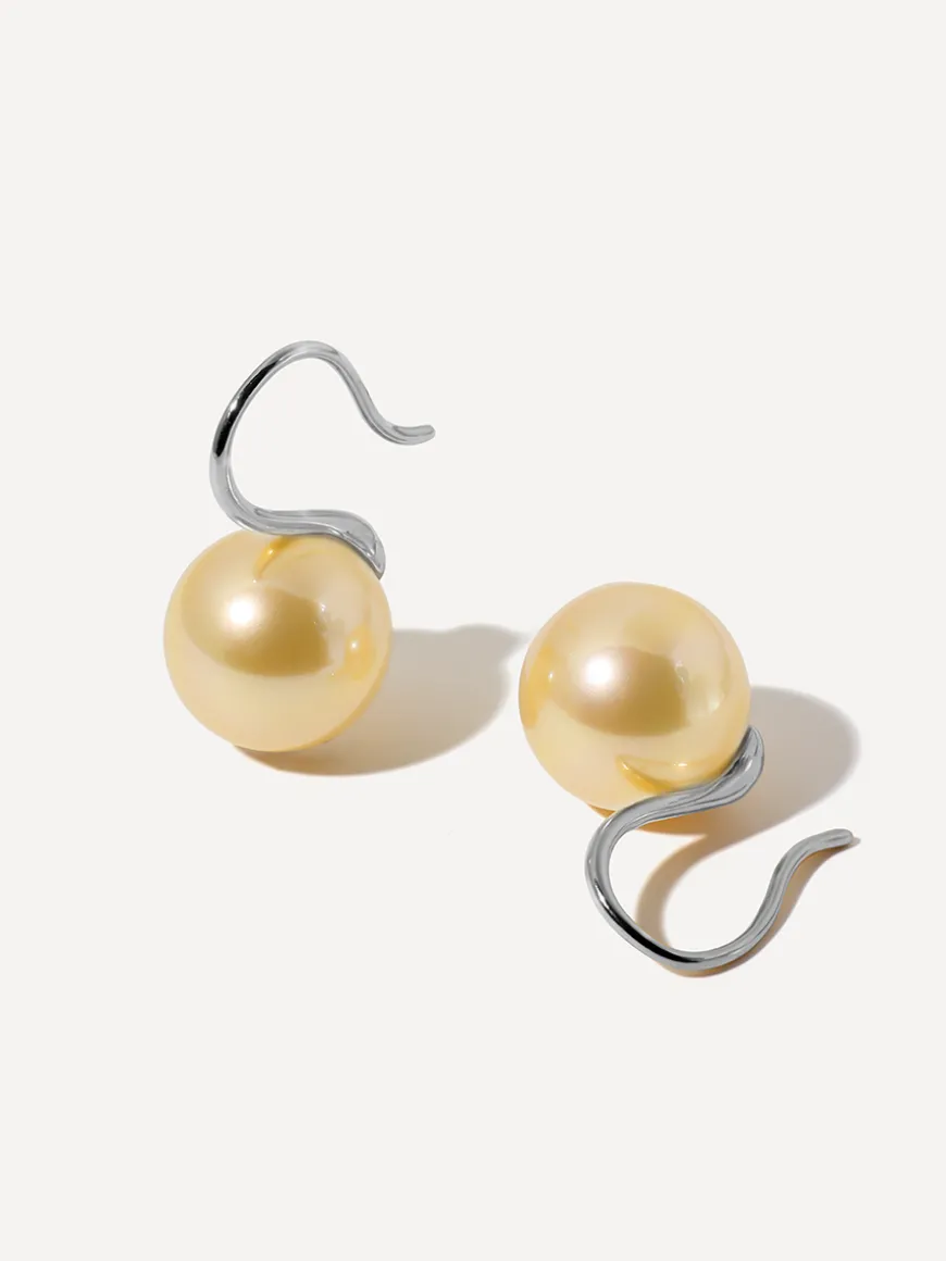 Sway Pearl Champagne Ohrringe