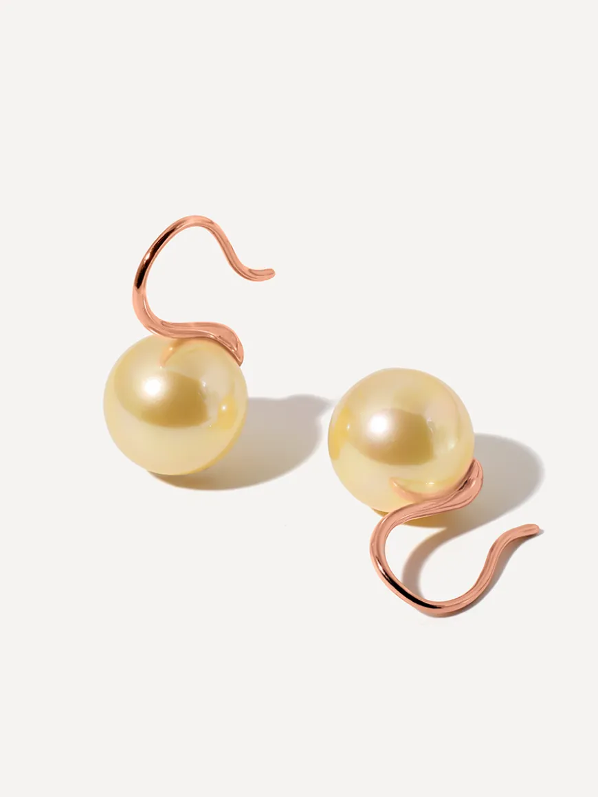 Sway Pearl Champagne Ohrringe