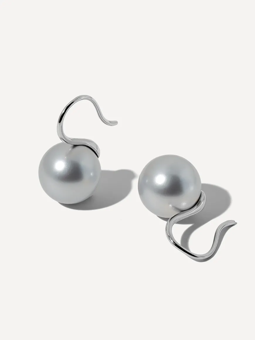 Sway Pearl Grey Ohrringe