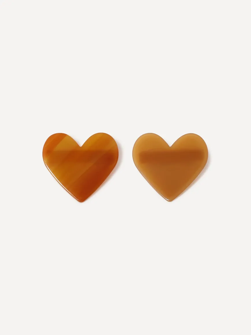 Sweet Heart Brown Set Hairpin