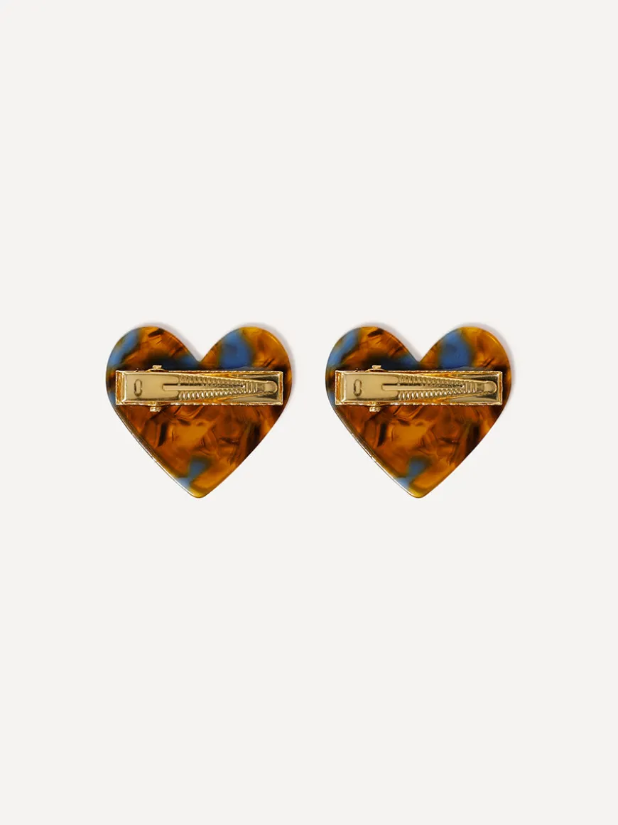 Sweet Heart Mixed Color Set Hairpin
