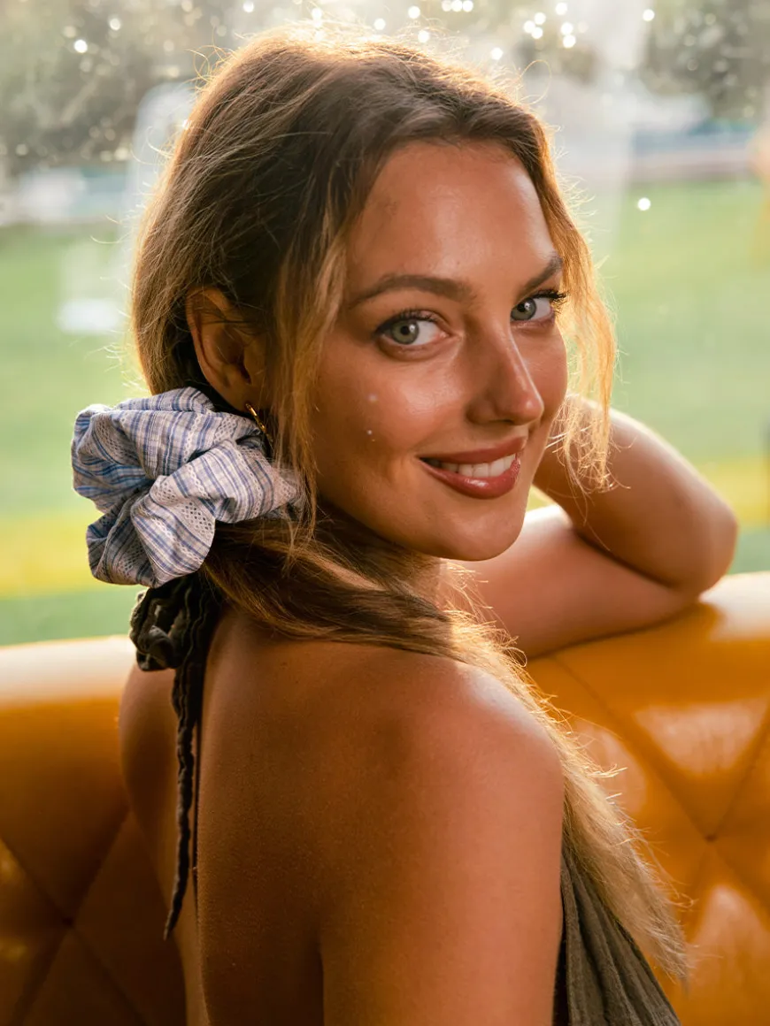Sweet Lace Blue Scrunchie