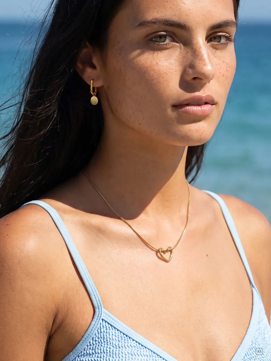 Threaded Heart Kette