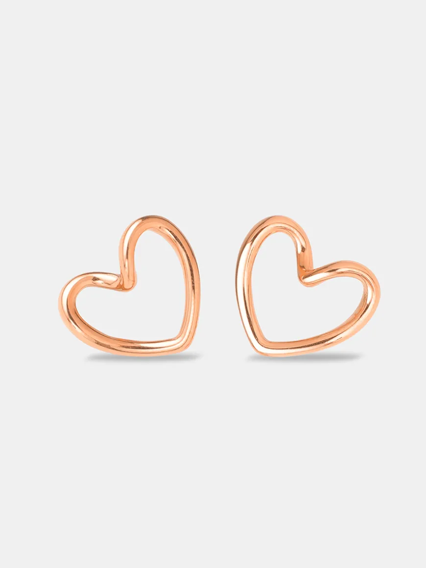 Threaded Heart Ohrringe