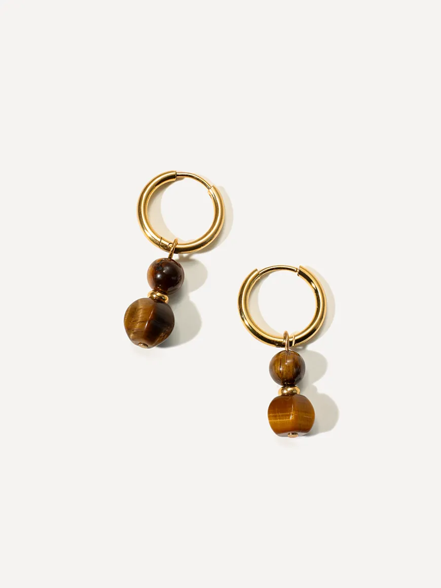 Tiger's Eye Ohrringe