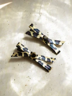 Trendy Charm Yellow Leopard Set Hairpin