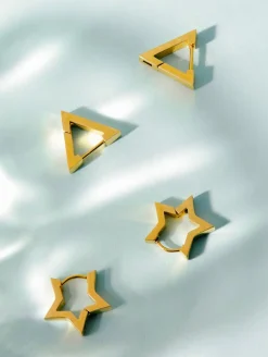Triangle Huggie Ohrringe