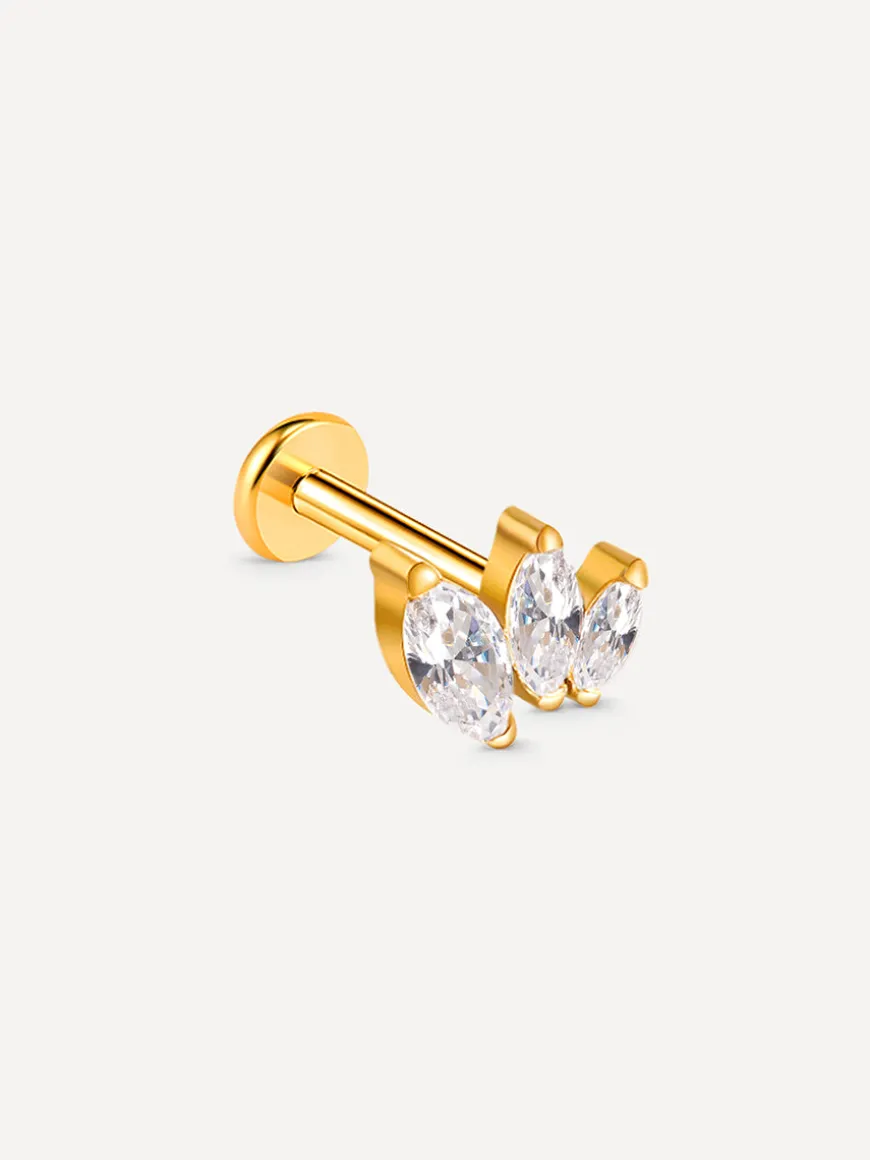 Triple Marquise Leaf Titan Piercing