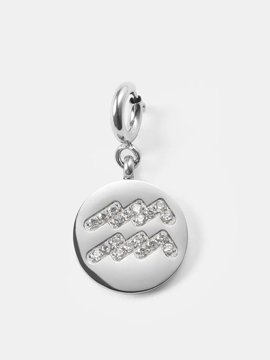 Twinkling Zodiac Ketten-Charm - Aquarius