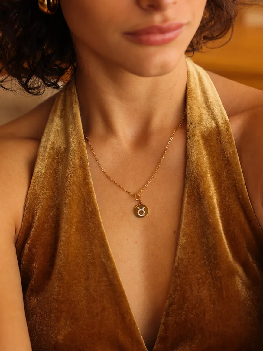 Twinkling Zodiac Ketten-Charm - Taurus