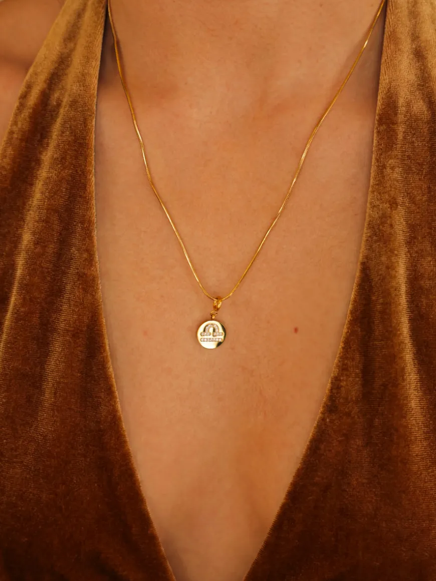 Twinkling Zodiac Ketten-Charm - Libra