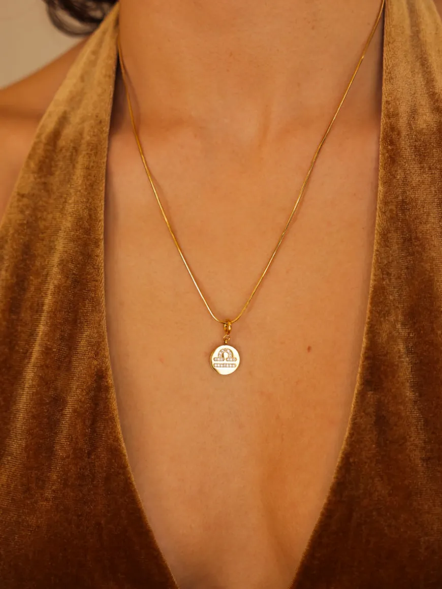 Twinkling Zodiac Ketten-Charm - Libra
