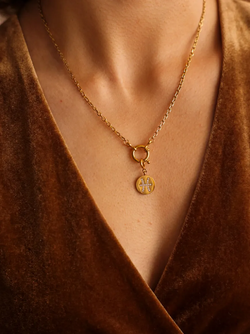 Twinkling Zodiac Ketten-Charm - Pisces