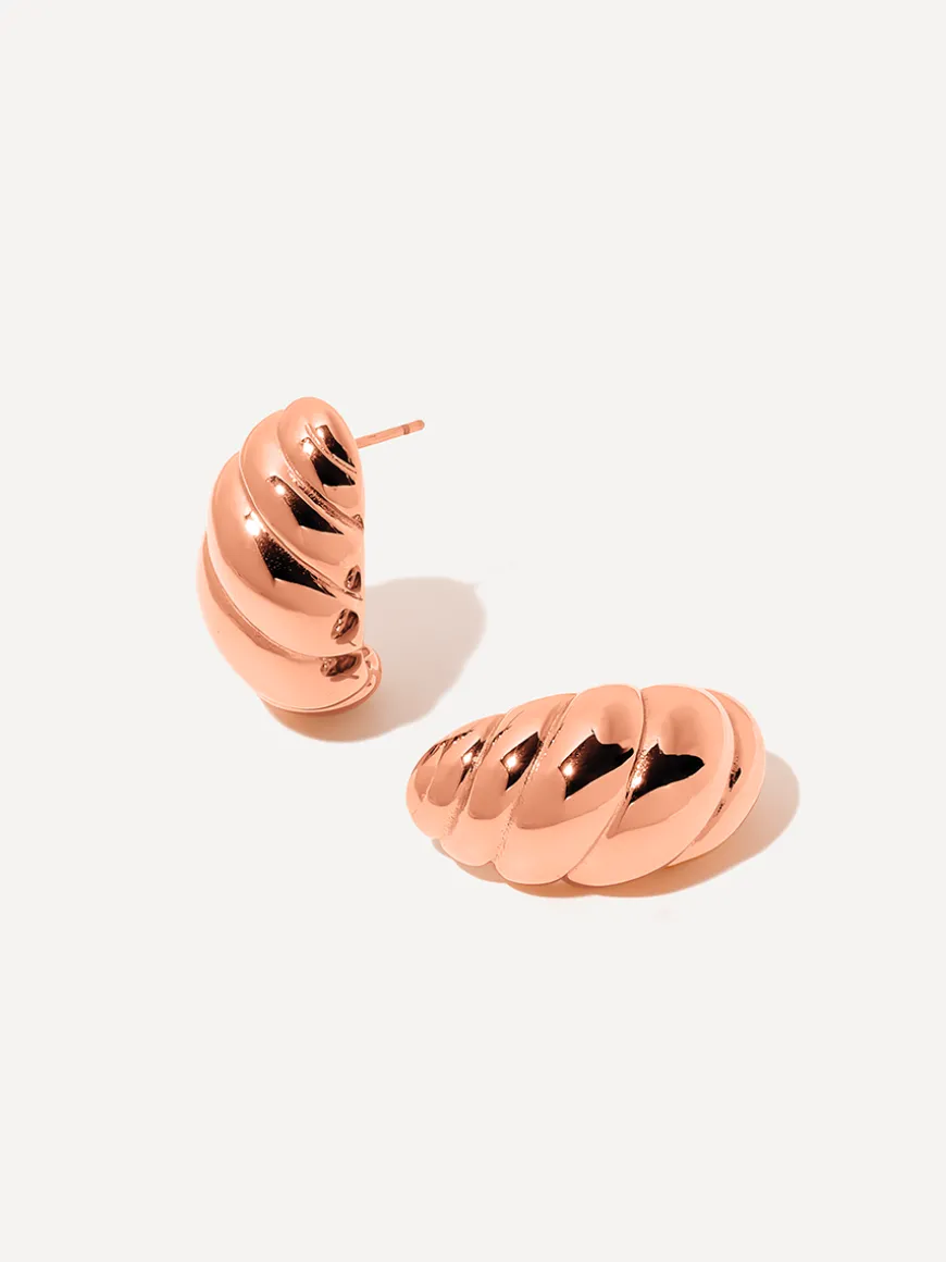Twisted Croissant Ohrringe