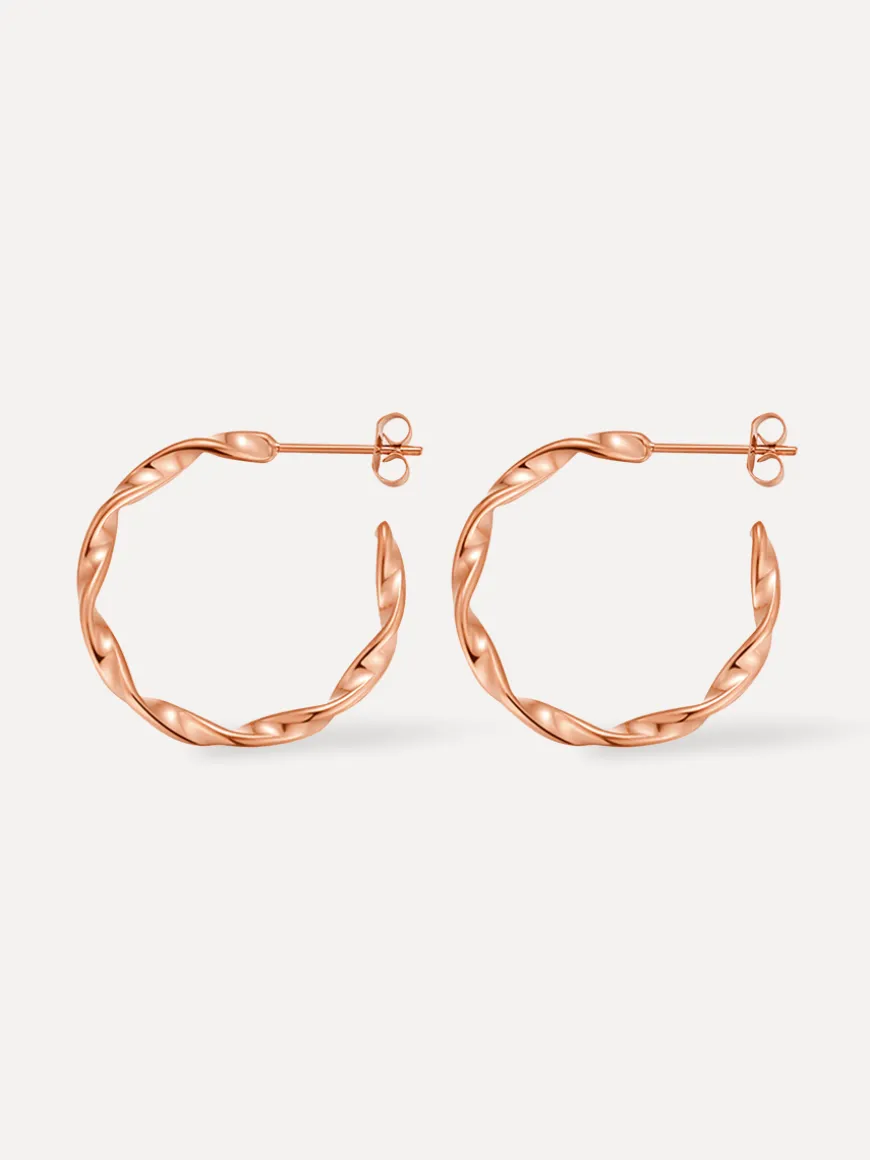 Twisted Hoop Ohrringe