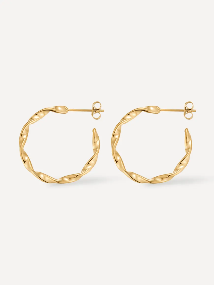 Twisted Hoop Ohrringe